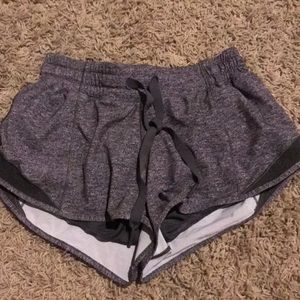 Lululemon grey runnings shorts size 4